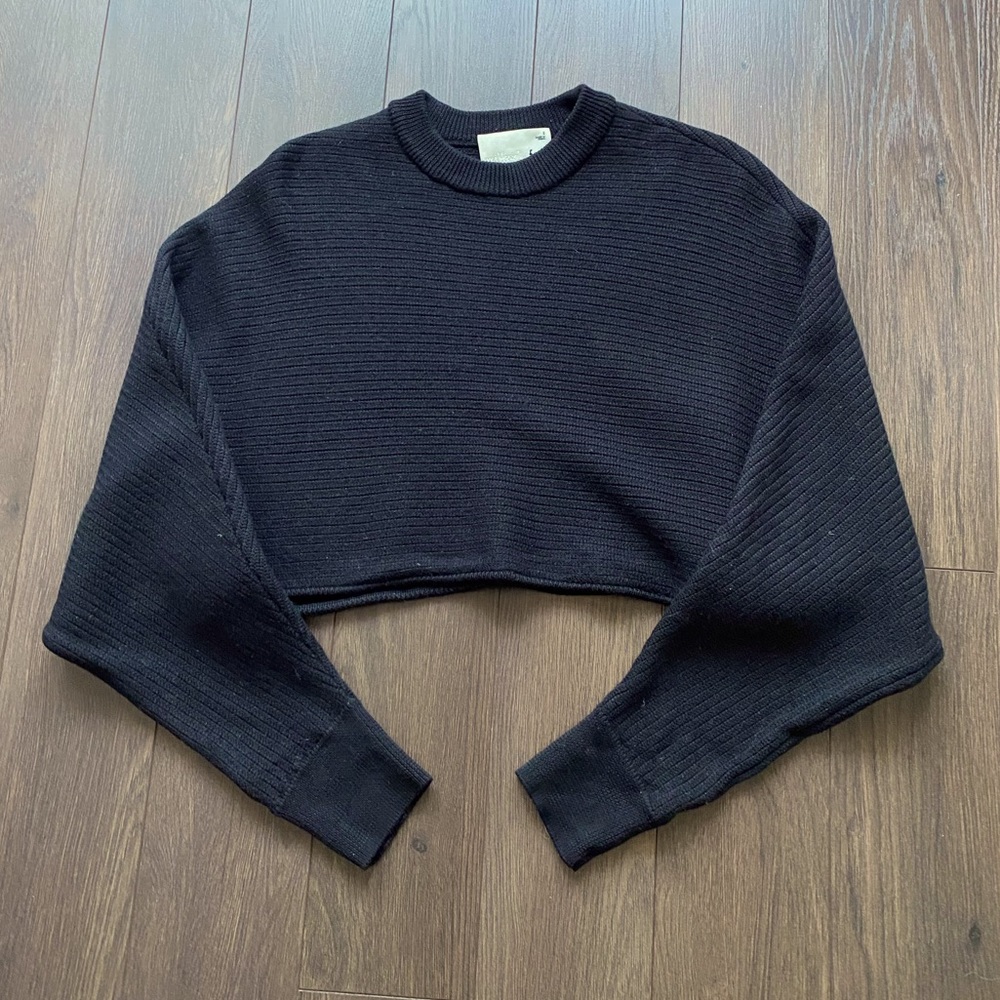 ARITZIA Wilfred Free Black Lolan Sweater - Picture 1 of 12